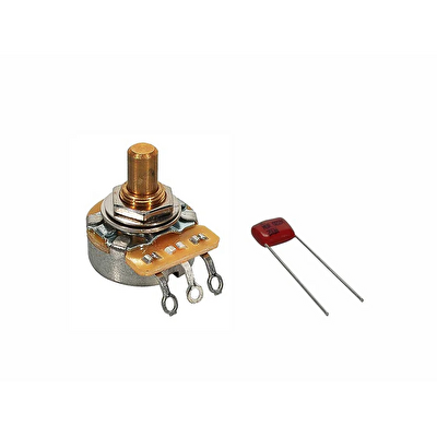 Fender 250K No-Load Solid Shaft Potansiyometre Volume or Tone Yedek Parça